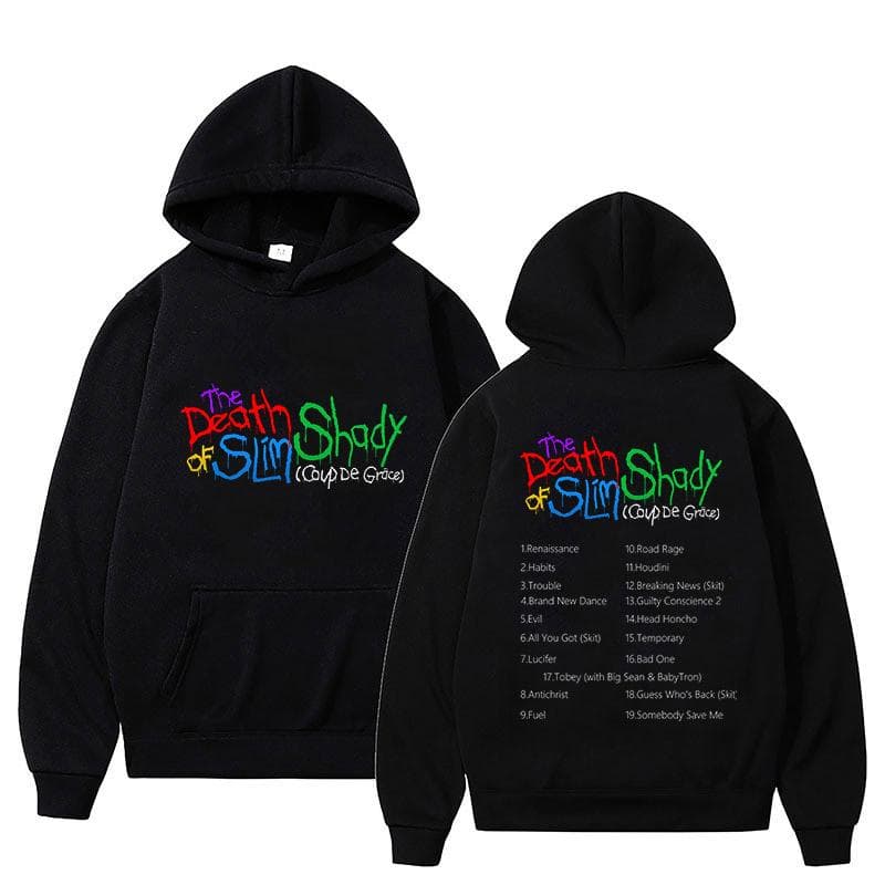 Eminem Houdini Tobey Hoodie The Death Of Slim Shady Fans Harajuku Pullover Tops Sweatshirt Autumn Wint Unisex Fashion Streetwear M