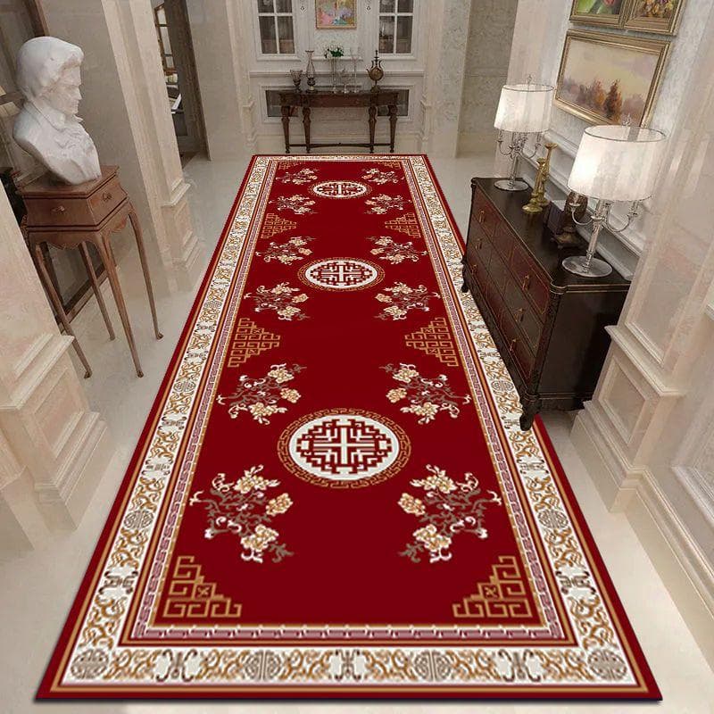 Customizable Aisle Hallway Long Carpets European Stairs Corridor Home Decor Wedding Hotel Area Rug Long Runner Entrance Door Mat 90x300cm