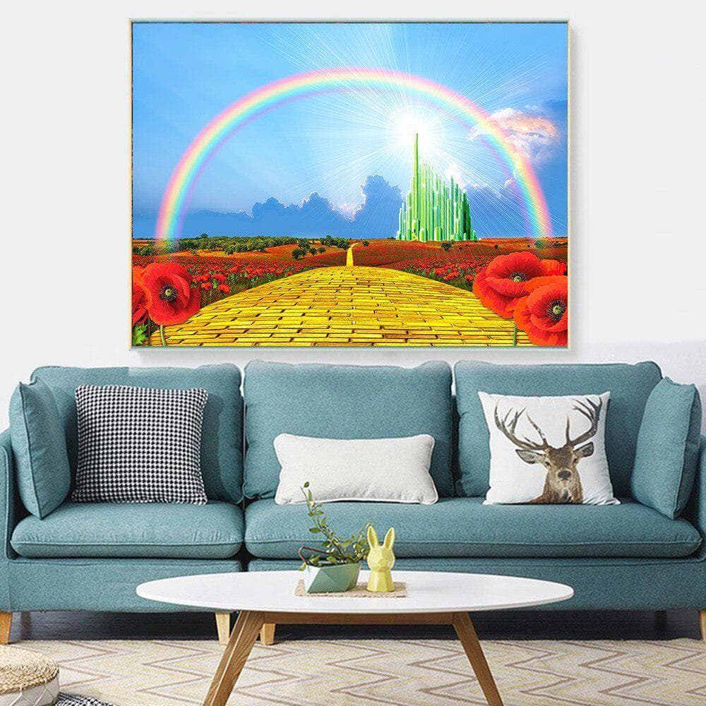 Diamond Embroidery Full Display Scenery Pictures With Rhinestones Diamond Painting 20X30