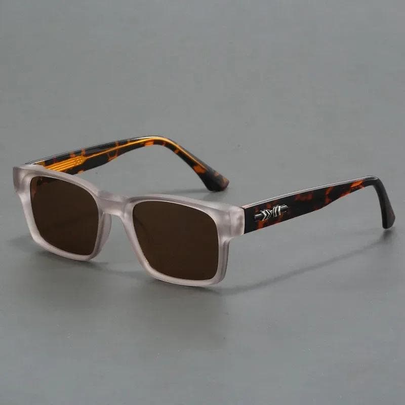 Fashion Square Sunglasses Ultra-light Thick Frame UV400 Protection Trendy Men Women Outdoor Driving Glasses As shown