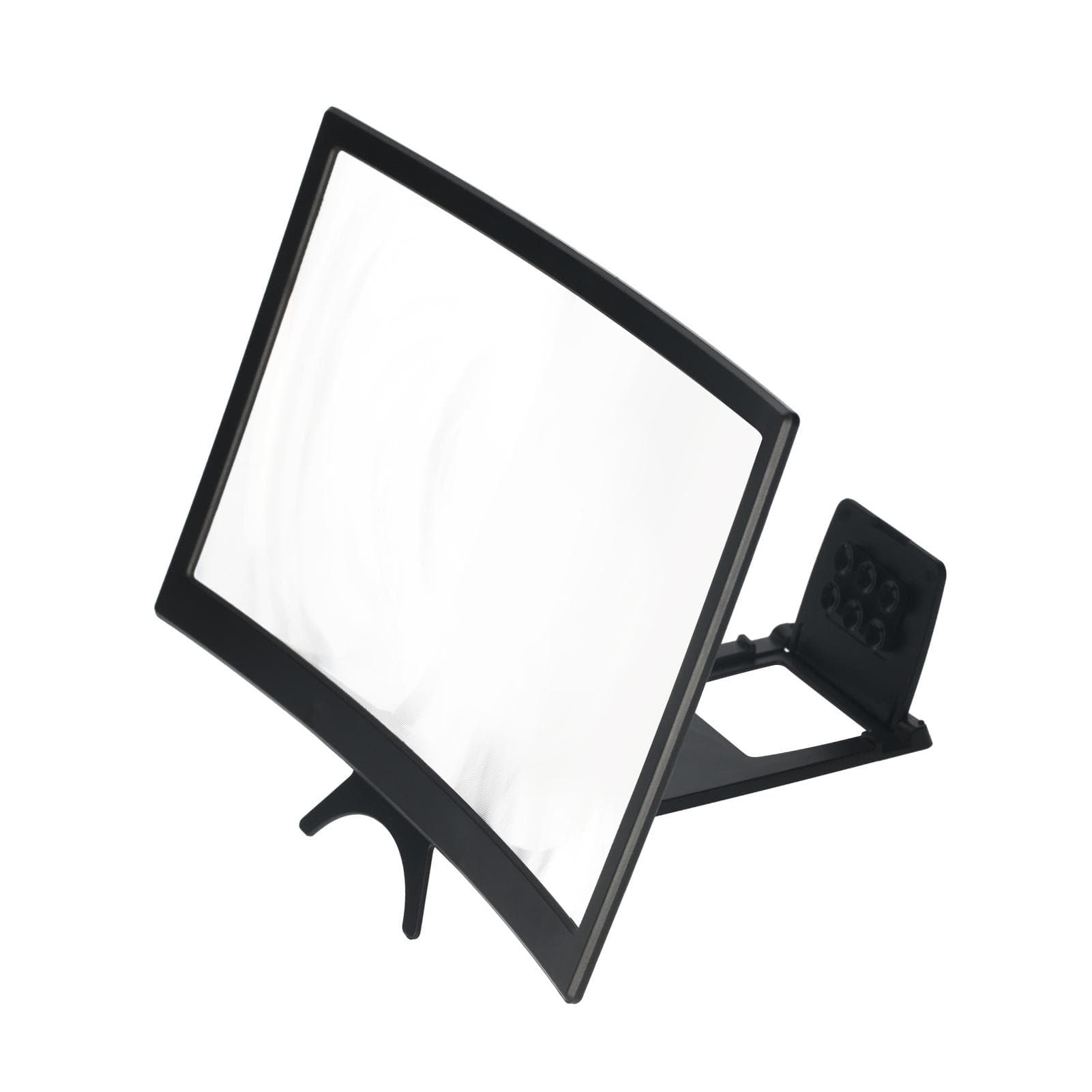 12-inch Phone Screen Magnifier 3D Curved Screen Amplifier for Cell Phone Foldable Screen Enlarger Type 1 black