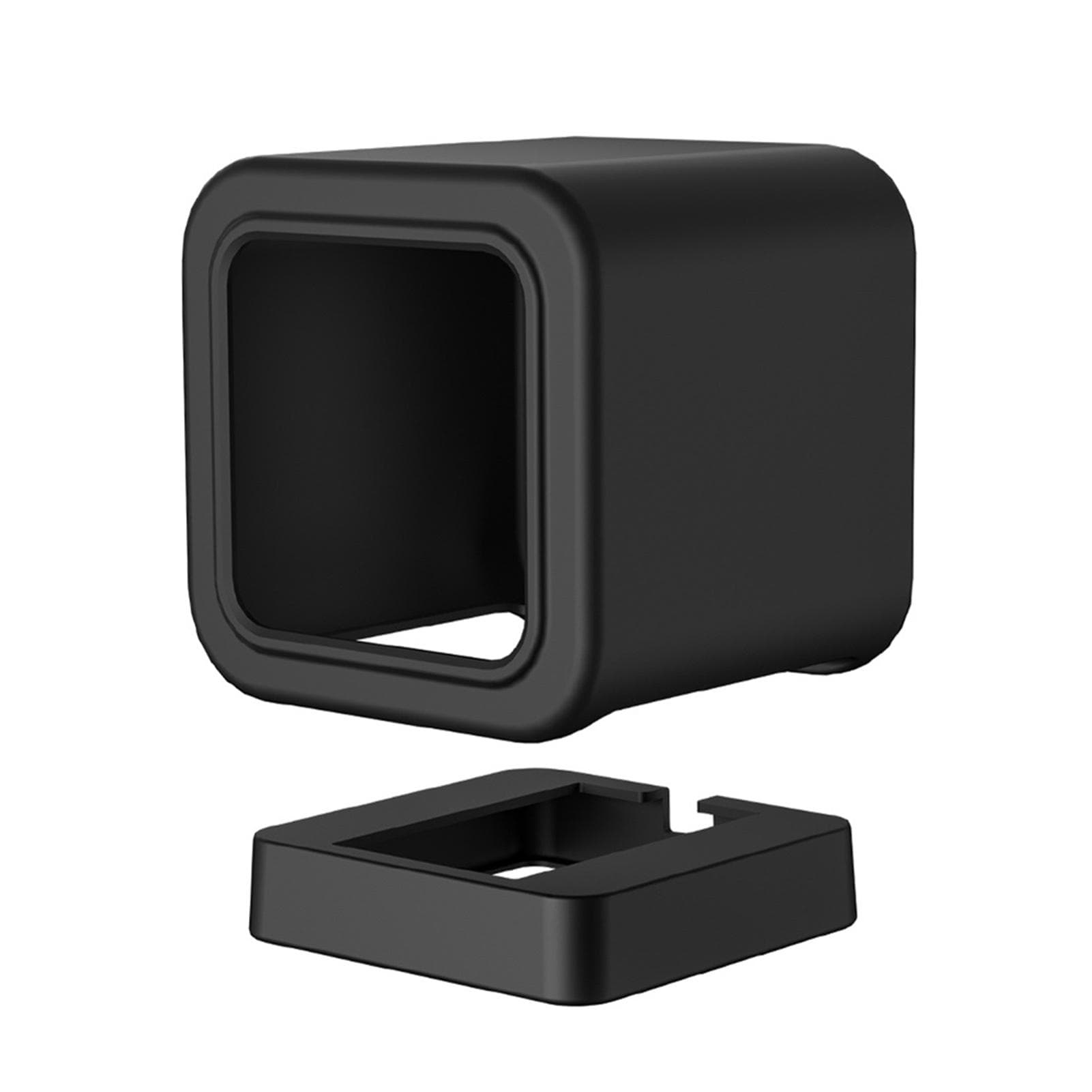 Compatible with Wyze Cam V3 Mount, Silicone Cover Protective Case Wall Mount Bracket with Wall Type 2 black