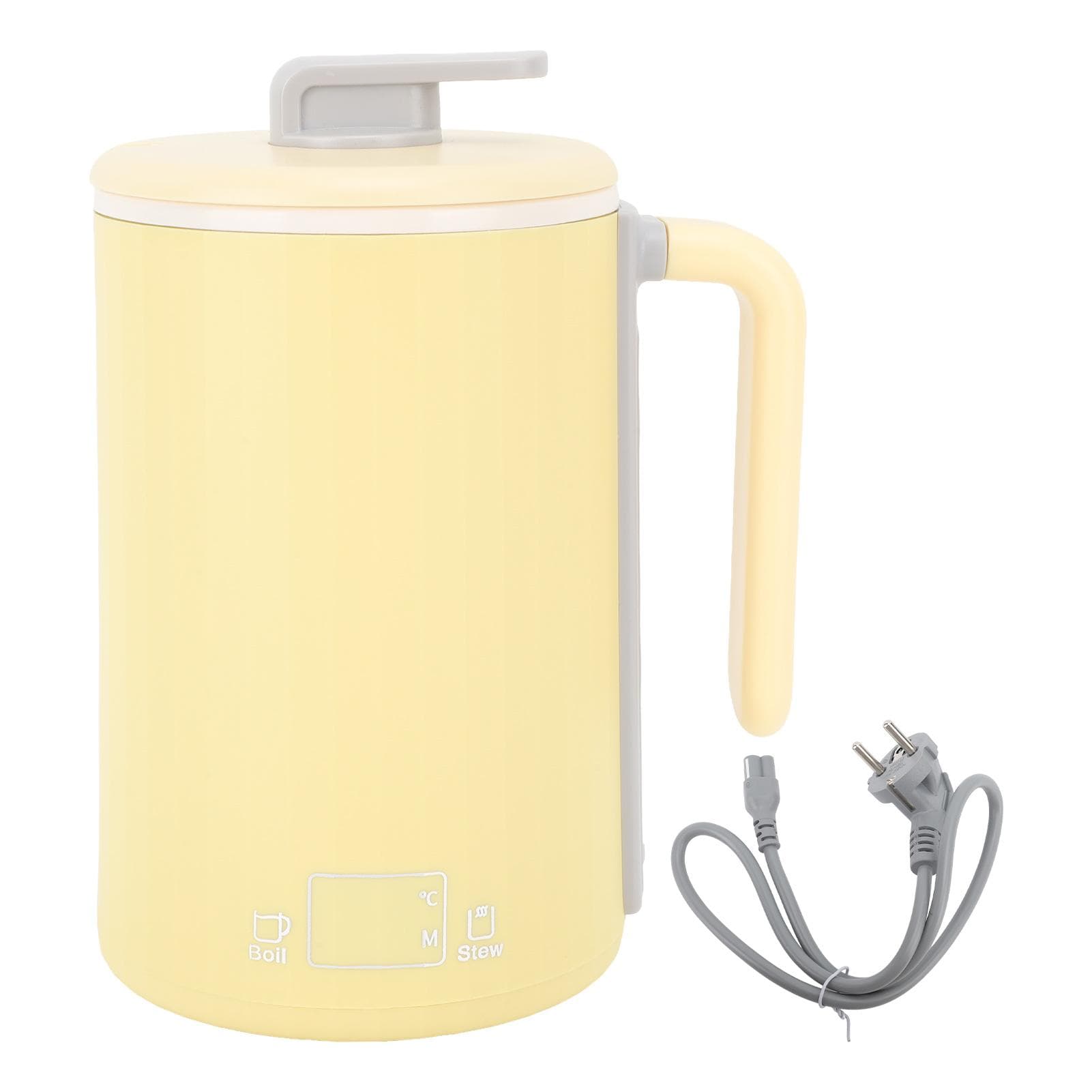 Electric Kettle Fast Heating Intelligent Temp Control Portable Dry Burning Protection Auto Power L yellow