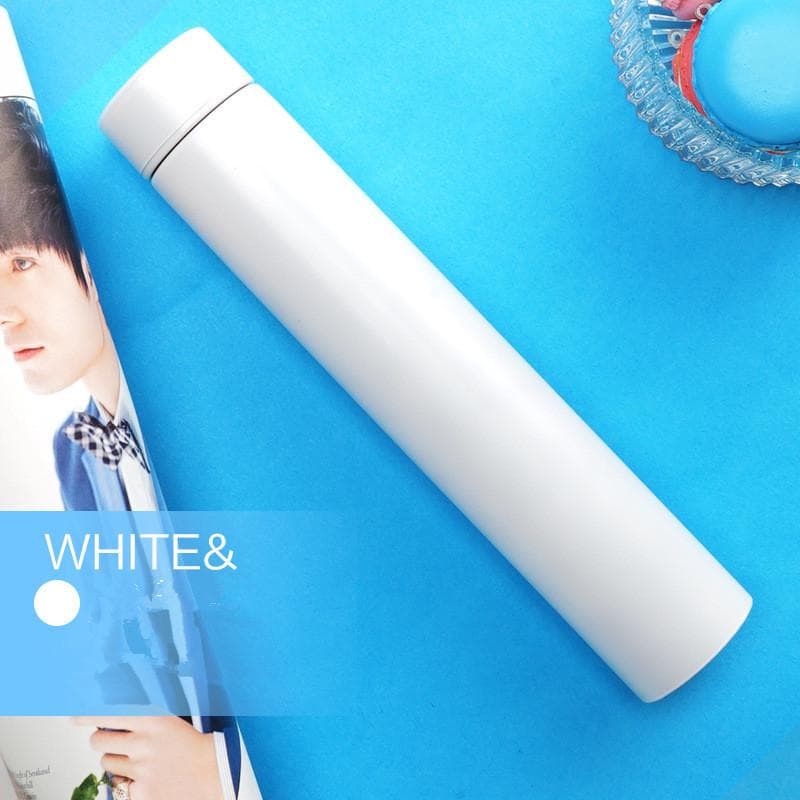 Bpa-free Insulated 260ML Slim Vacuum Flasks Thermos Cup 304Stainless Steel Coffee  Water Bottle 260ml white