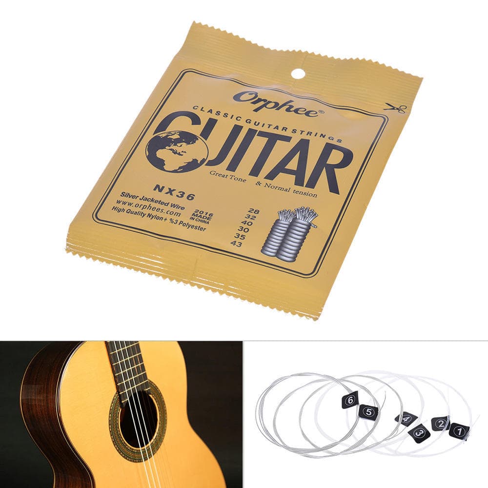 Orphee NX36 Nylon Classical Guitar Strings (.028-.043) Normal Tension