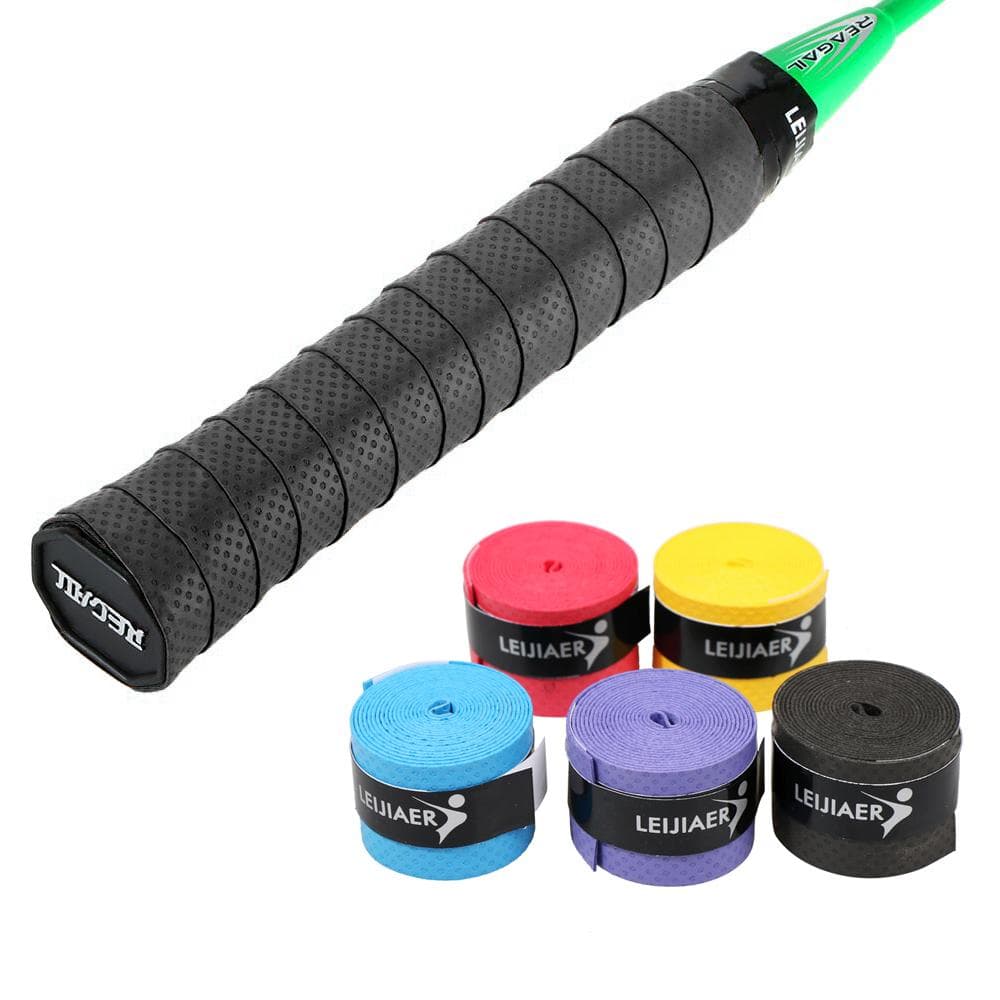 Pack of 15pcs Tennis Racket Overgrips Anti-skid Sweat Tape Wraps Badminton Racquet Over Grip Fishing Rod Sweat Band Grip 5pcs