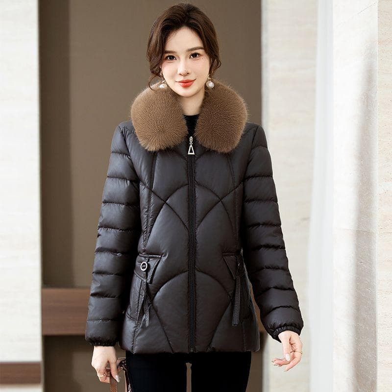 Winter Mom Down Cotton Jacket Warm Cotton Coat Women's Coat Short Thickened Cotton Coat 5XL
