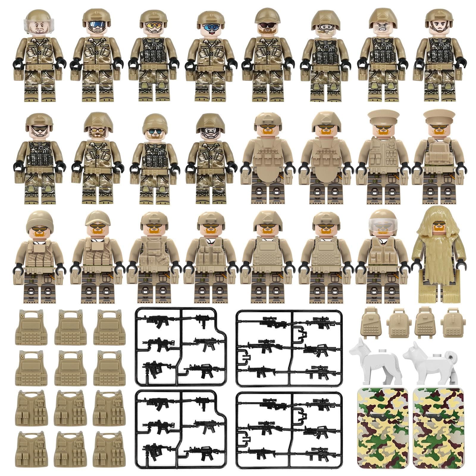 Special Forces Police Doll Set Children's Building Blocks Boys Jigsaw Puzzle Toy Doll