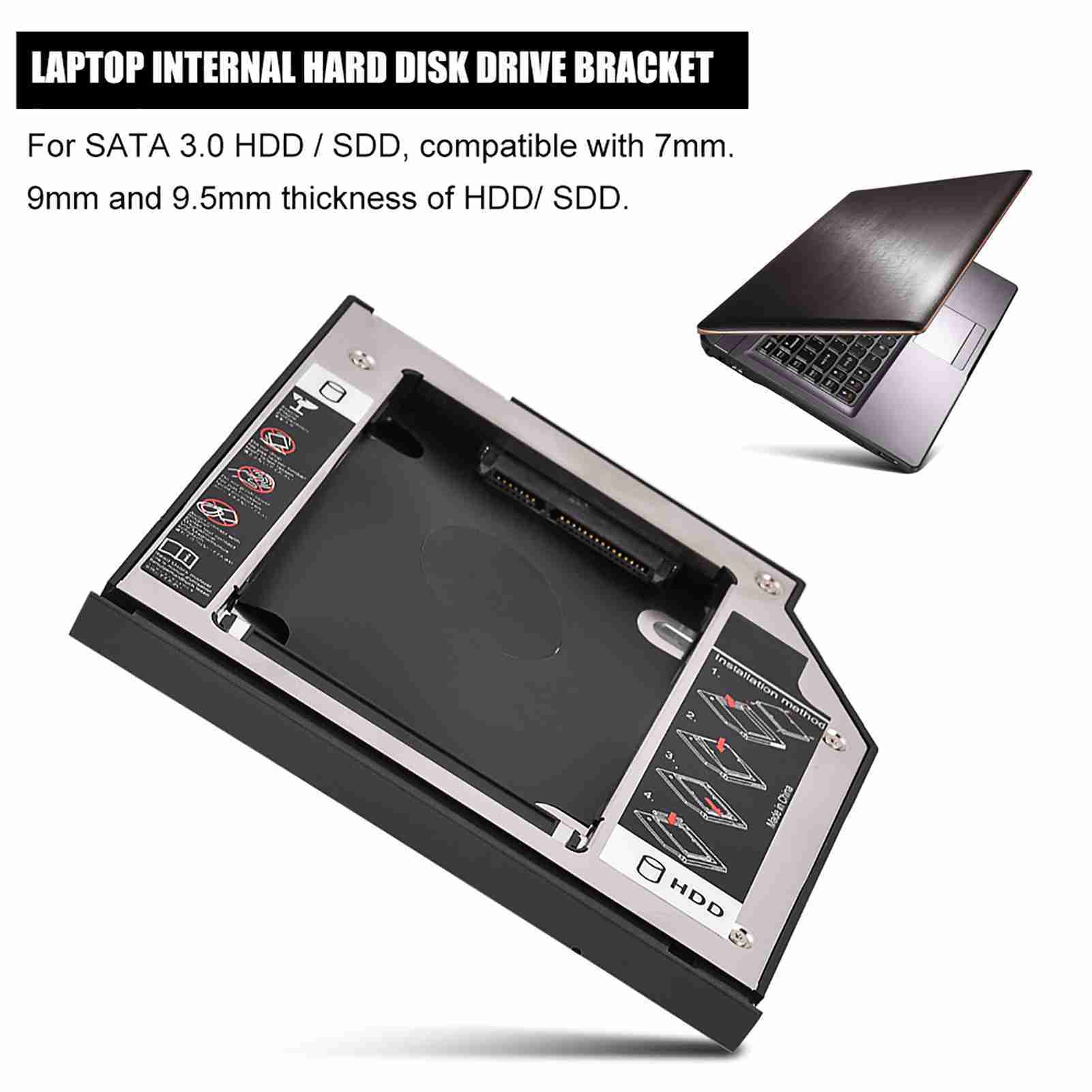 SATA3.0 HDD Internal Enclosure Hard Disk Drive CD‑ROM Bracket for Lenovo ThinkPad