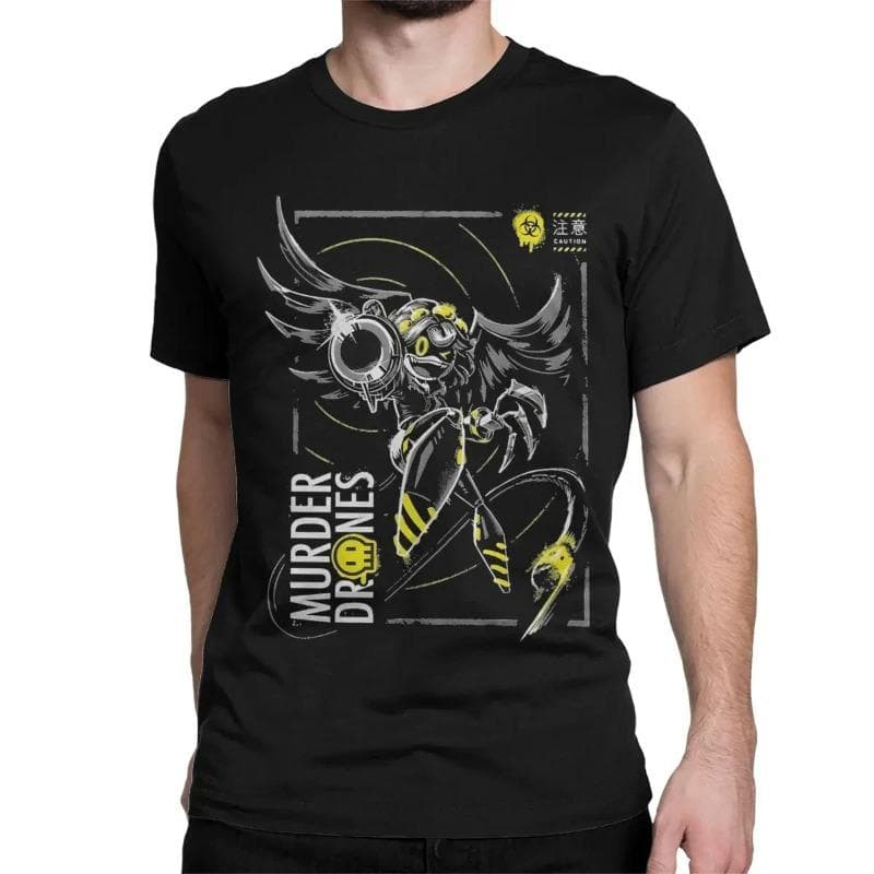 Men Women Murder Drones Designation N T Shirt Game Pure Cotton Tops Funny Short Sleeve O Neck Tees Printed T-Shirts Shirts L