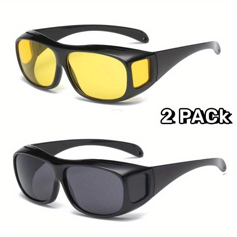 HD Night Vision Goggles for Driving Windproof Designed for Male and Female Drivers with Clear View