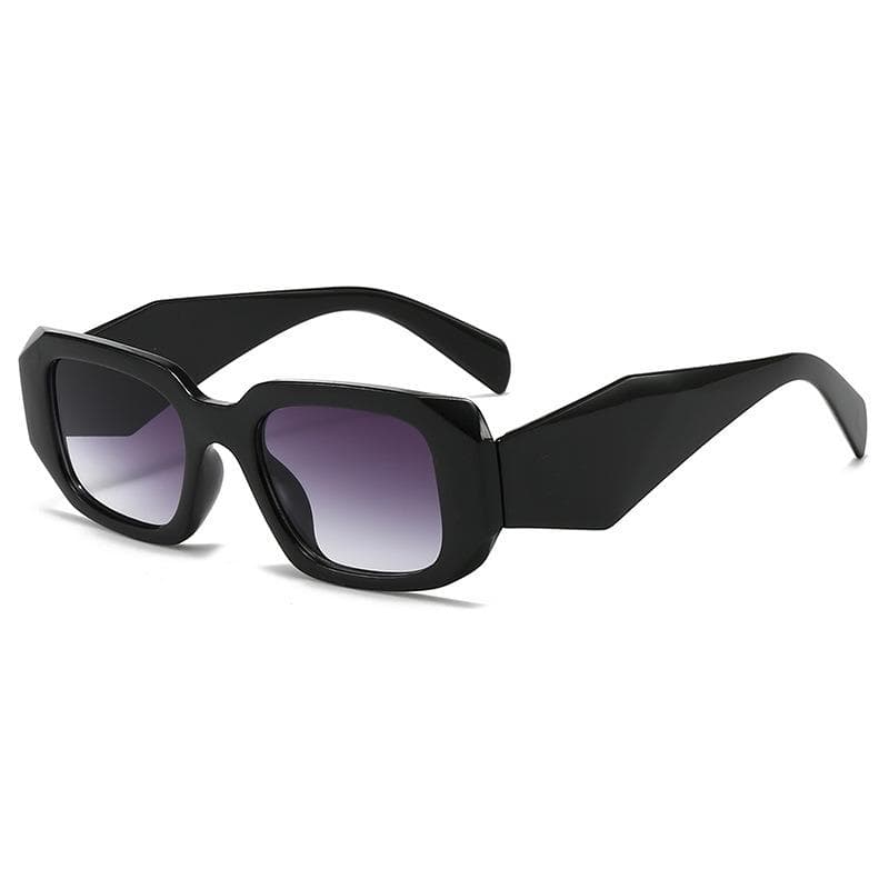 Minimalist Box Sunglasses European American Style Small Square Unisex Wide Leg Personalized Fashion