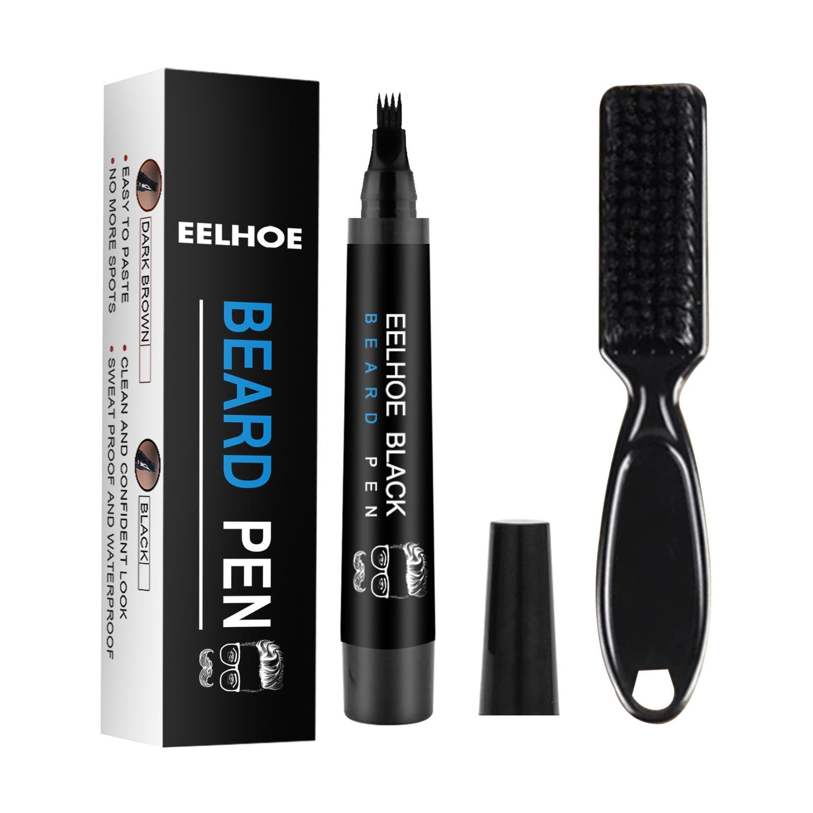 Beard Filling Pen Kit Waterproof Beard Pen Beard Styling Pen Beard Styling Pen black