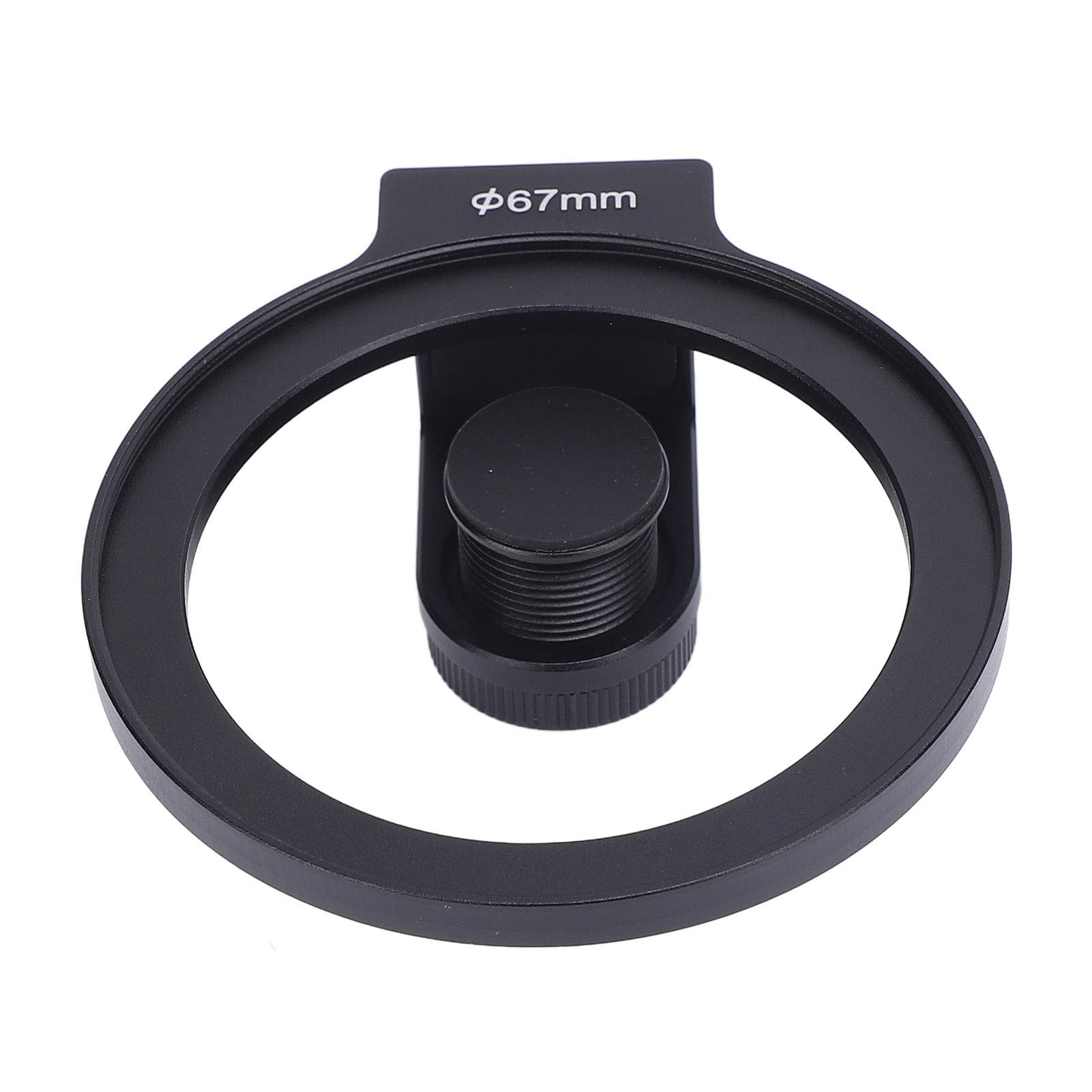 67mm Phone Filter Mount Threaded Lens Filter Clip with Cold Shoe Mount for 67mm ND CPL UV Star