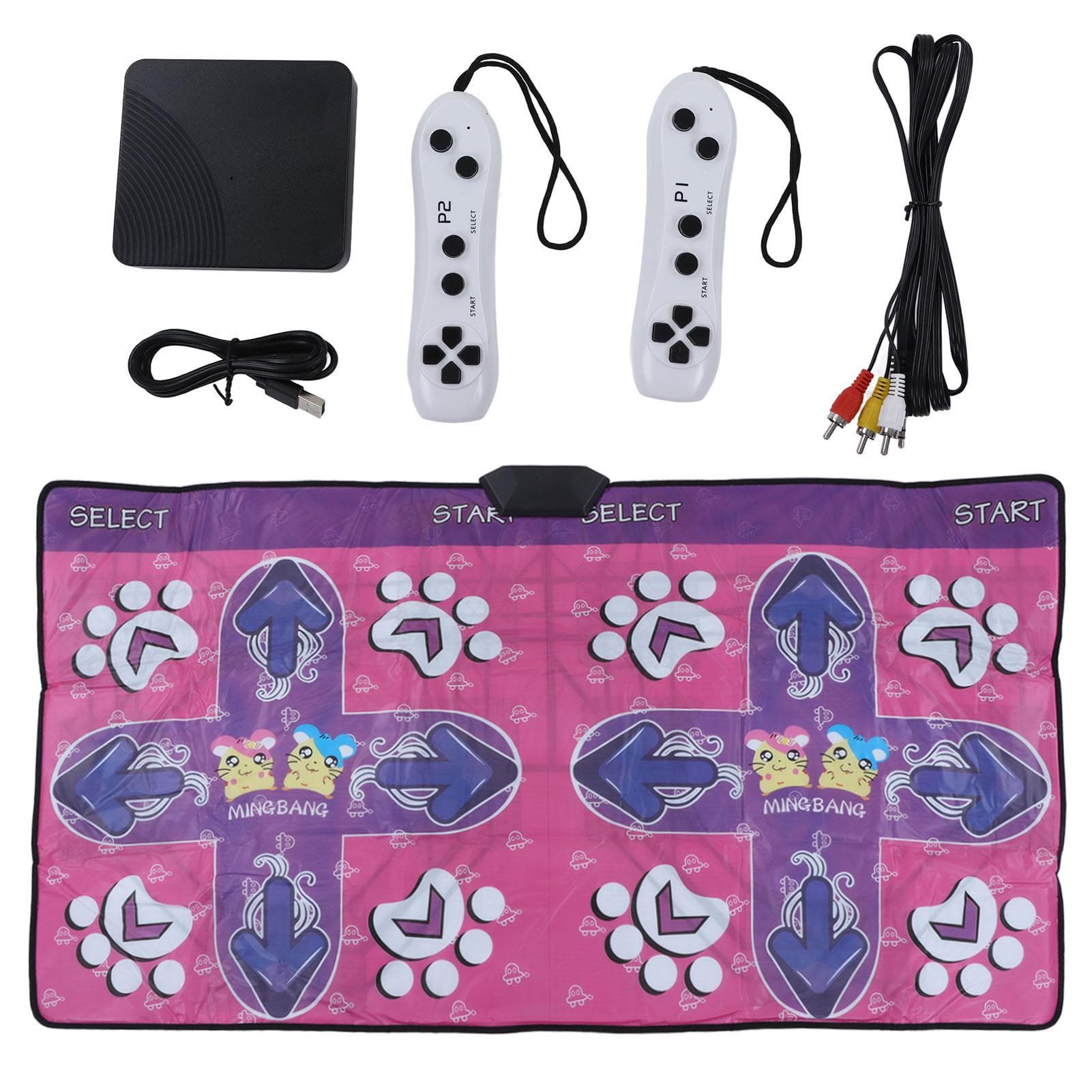 Music Dance Pad Double User Electronic Foldable Improve Musical Intelligence Light Dance Pad with