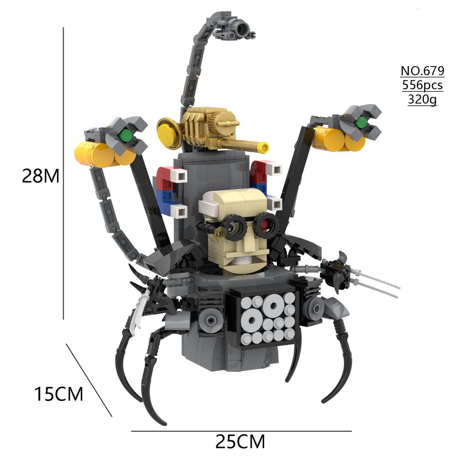 Building Block Titan Clock Man 2.0 Cameraman Speakerman Drill Man Bricks Model