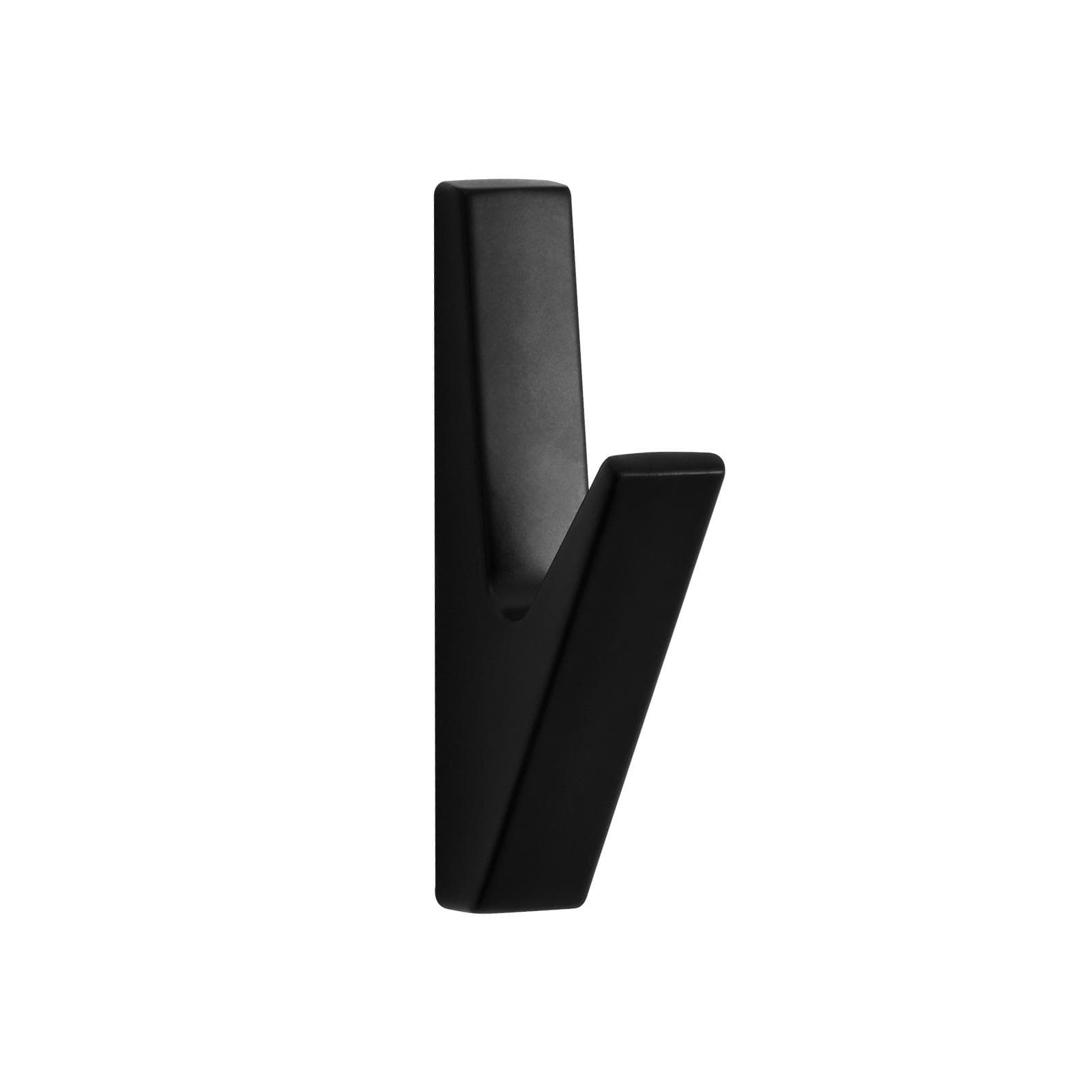 SARIHOSY 1Pcs Matte Wall Hooks Bathroom Accessories Coat Hooks Towel Hook Creative for Key Hat Bag Home Decorative Hook black