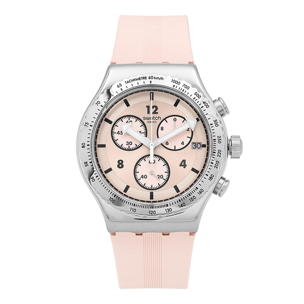 SWatch YvS532 ESSential Poppinglyn Pink Men S Urethane Watch YVS532