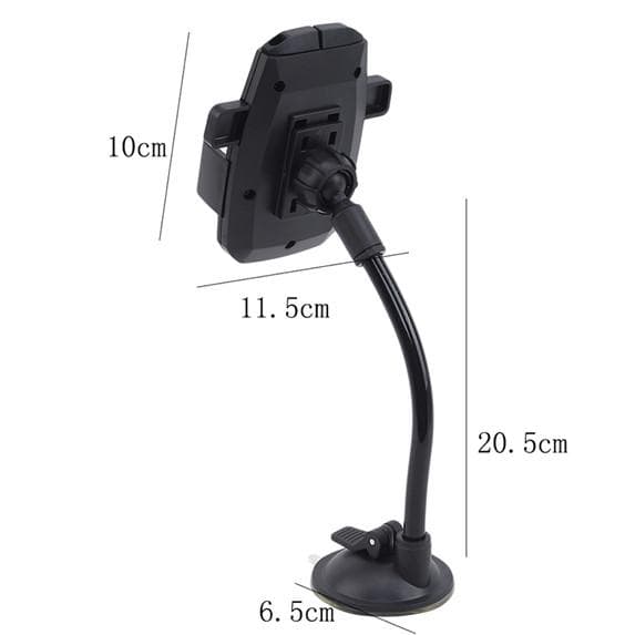 Car Phone Holder Mount Bracket Cup Universal Car Holder Mobile Suction Mount Windshield Phone Lock Car Accessories One Size black