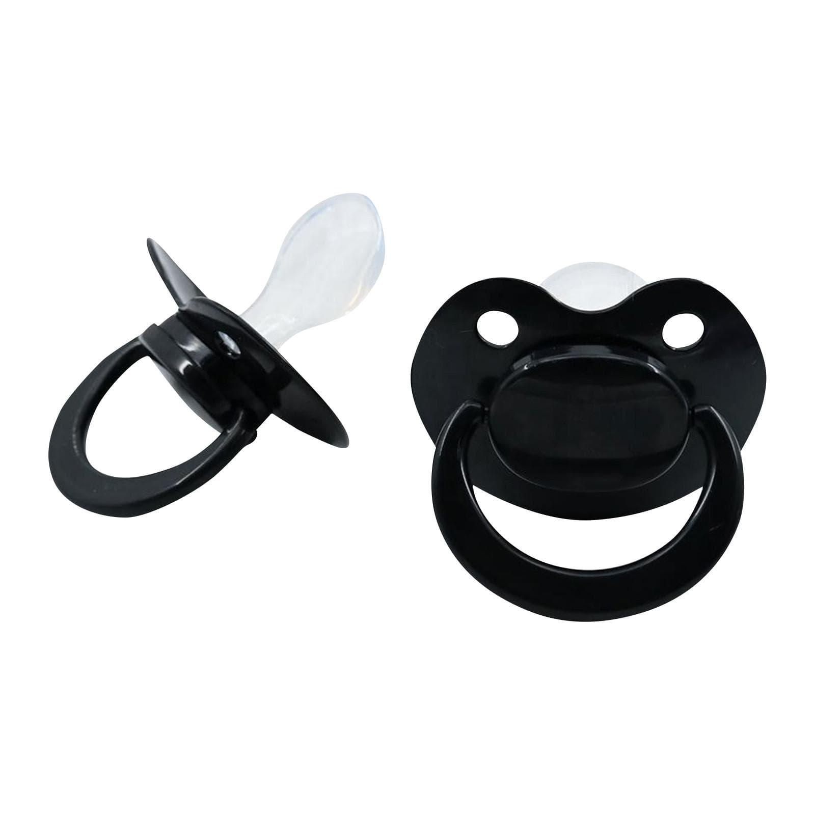 Adult Pacifier Size Dummy For Adult Baby Silicone Pacifier One Size black