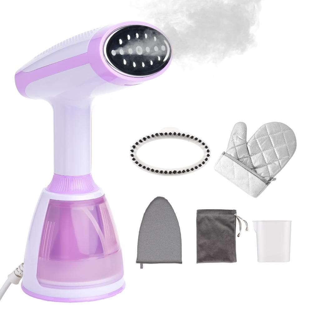 Handheld Steamer for Clothes 1500W 20 Second Heatup Fabric Wrinkles Remover Portable Handheld EU Plug purple