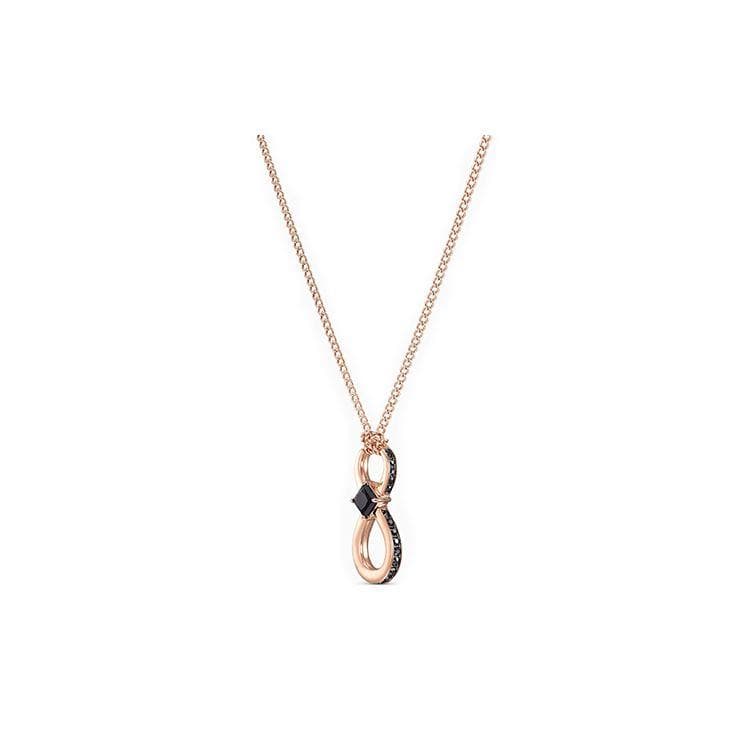 Swarovski Infinity Pendant Gold Plated Necklace Women necklace Rose-Gold 5533722 Box+Shopping Bag (Random Color)