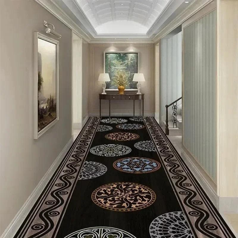 Modern Runner Long Corridor Carpets for Hallway Decoration Home Floor Mats Luxury Lobby Aisle Entryway Decor Area Rug Washable 80x100cm