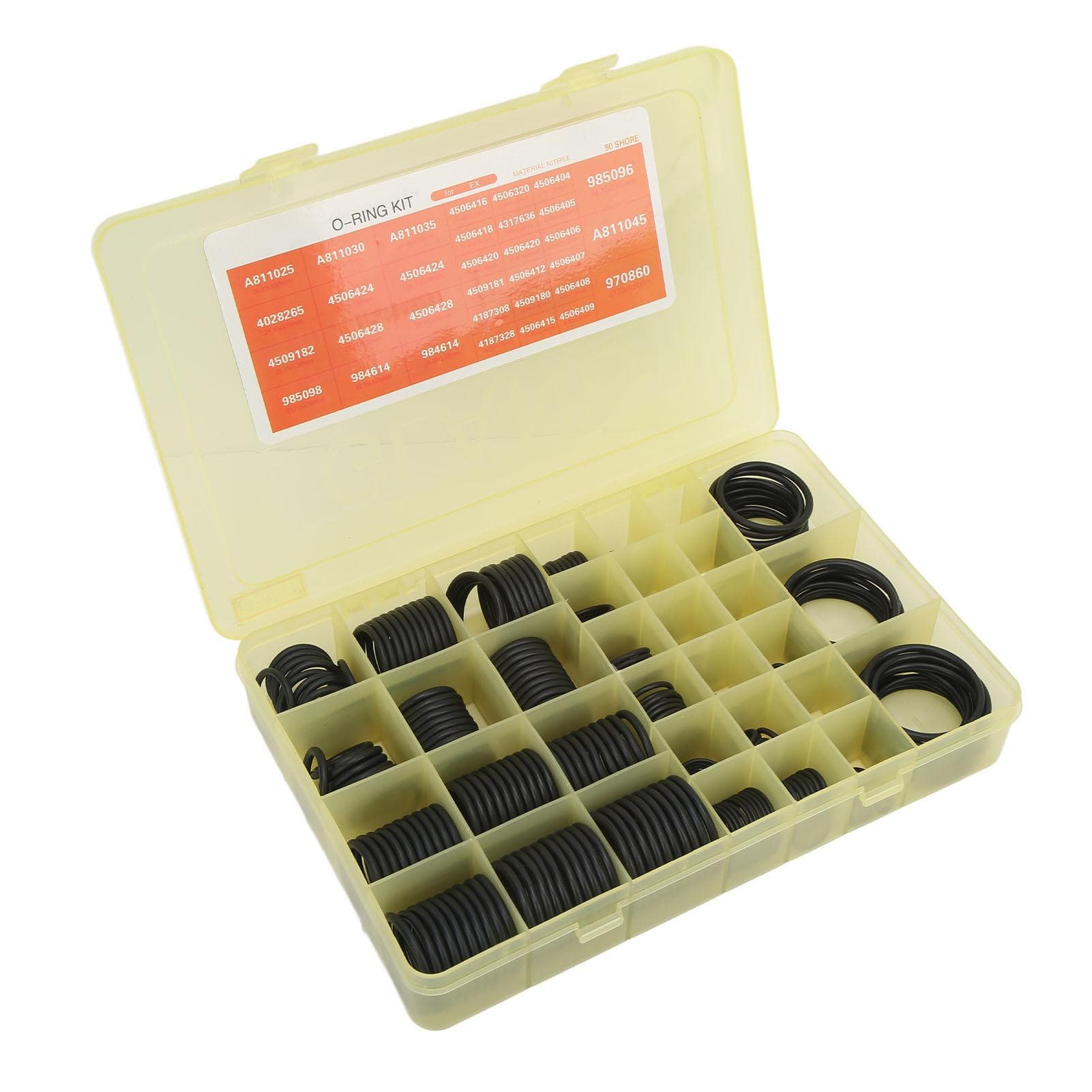383 Pieces O Ring Assortment Set Air Conditioning System Seal Kit 4138938 Replacement for Hitachi