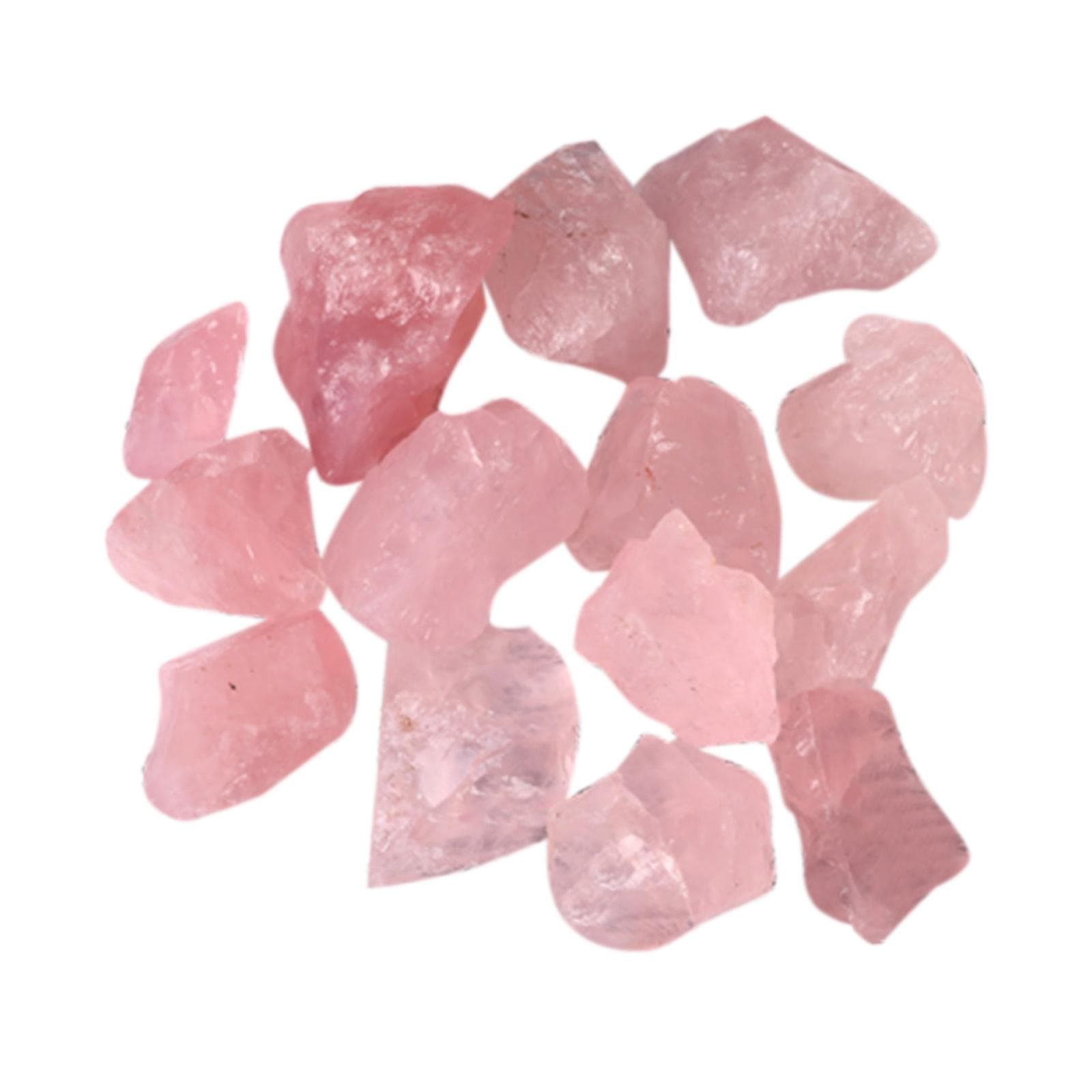 100g Natural Rose Quartz Mineral Pink Quartz Crystal Raw Stone Aromatherapy Incense Stone Ornaments 3-5cm pink