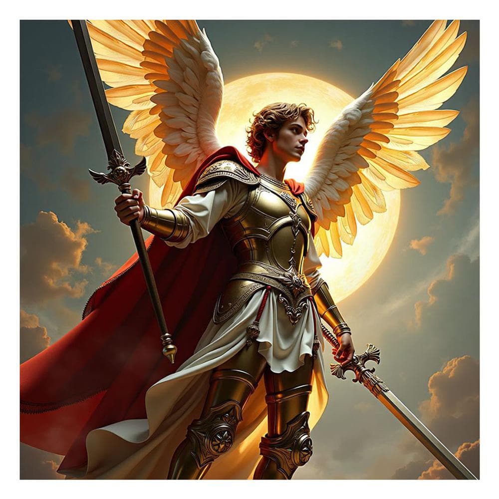 Diamond Painting Art DIY Battle Angel Diamond Mosaic Kit Round Rhinestone Cross Stitch Home Decoretion Wall Art Round 20x20cm