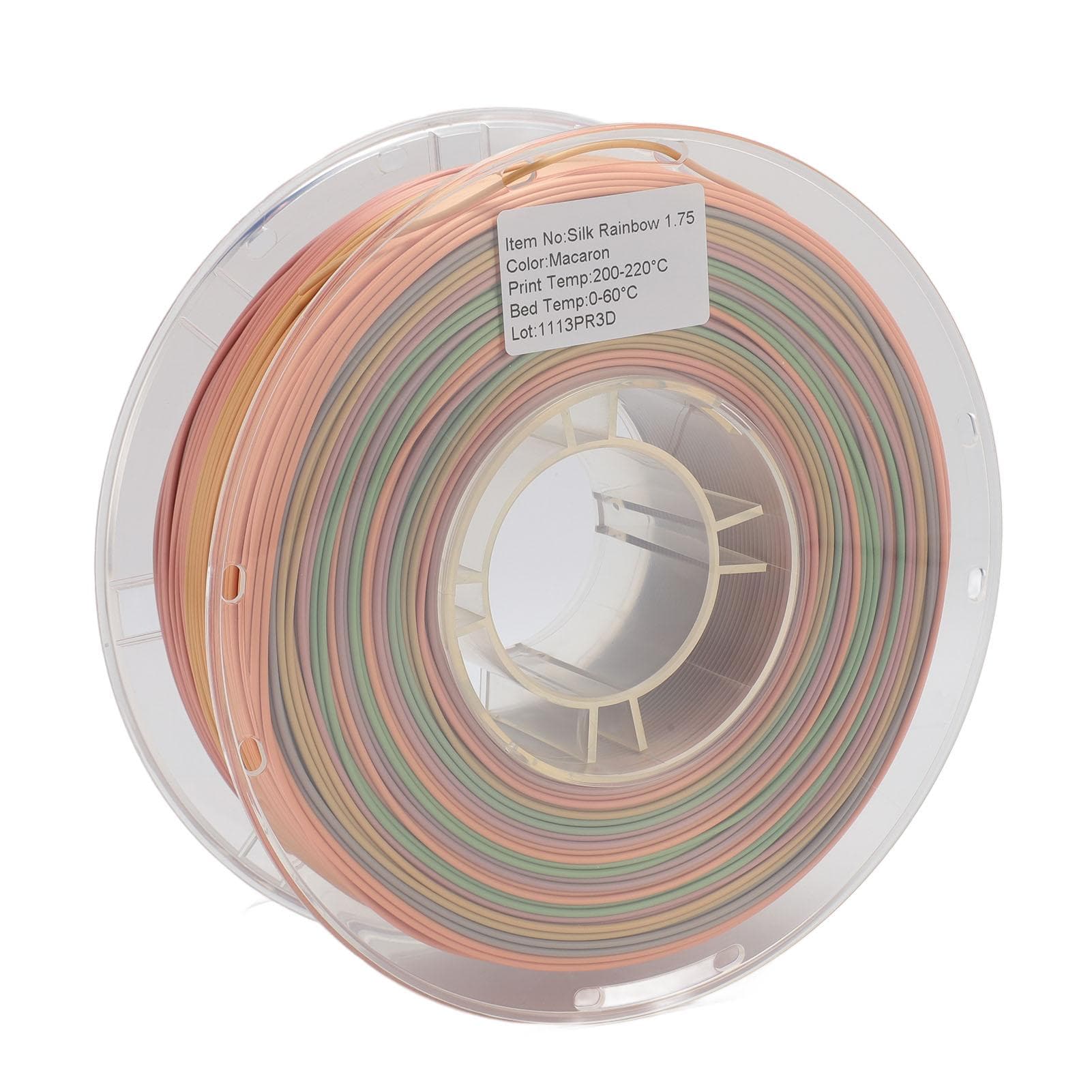 3D Silk PLA Filament 1.75mm Multicolor 2.2lbs Matte Gradient Colors 3D Printing Filament for FDM 3D