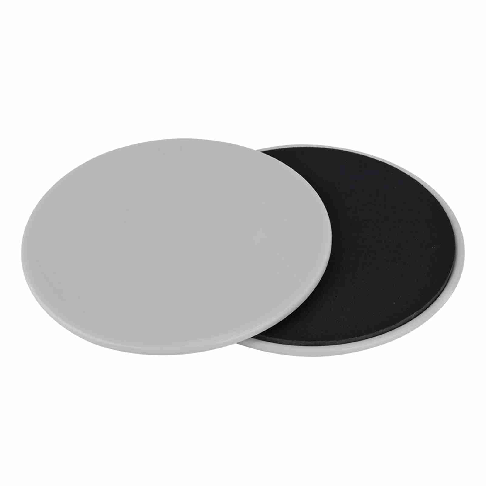 2PCS Exercise Sliding Gliding Disc Fitness Core Slider Sport Full Body Workout (pink) gray