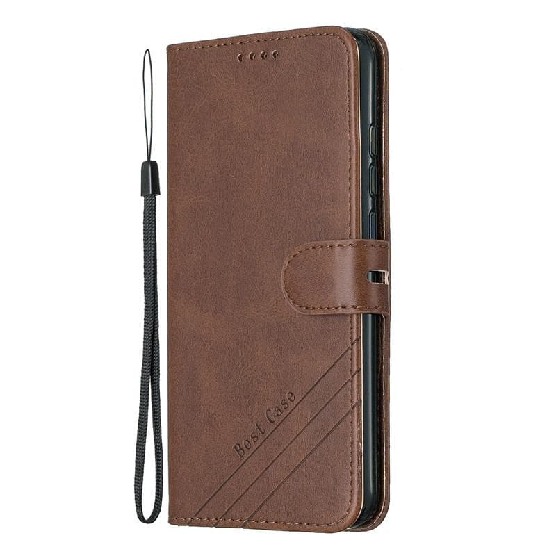 For Samsung Galaxy X Cover 4S Case Leather Flip Case on sFor Funda Samsung XCover 4S G398F Xcover 5 Phone Case Wallet Cover Etui For Galaxy XCover 5 brown