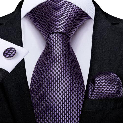 198 Colors Mens Silk Tie Black Blue Red Necktie Hanky Cufflinks Wedding 3PCS Set N-1553