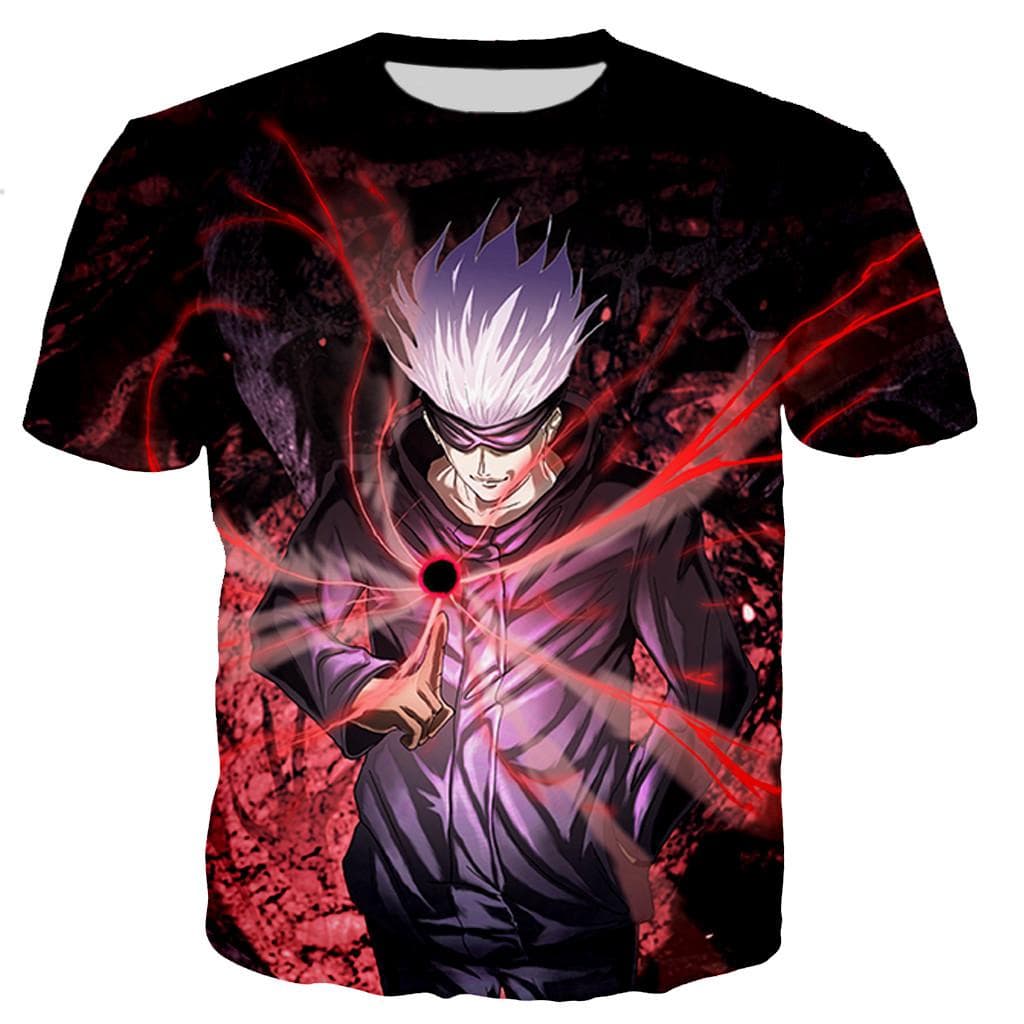Jujutsu Kaisen Satoru Gojo T Shirts Men/women 3D Print T-shirt Fashion Casual Harajuku Style Shirts Streetwear Tops XL