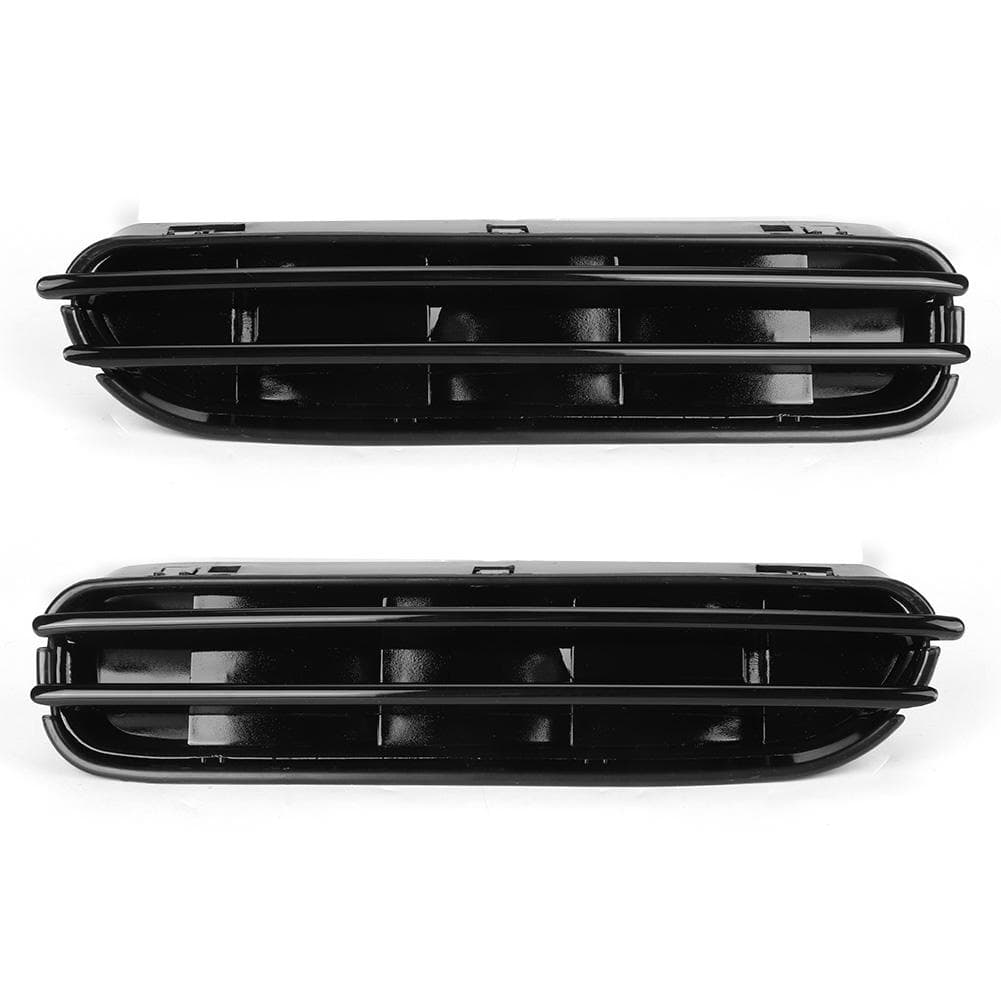 2pcs Glossy Black Side Fender Grille Air Flow Vents Replacement Fit for E60 E61 M5 2006?2010