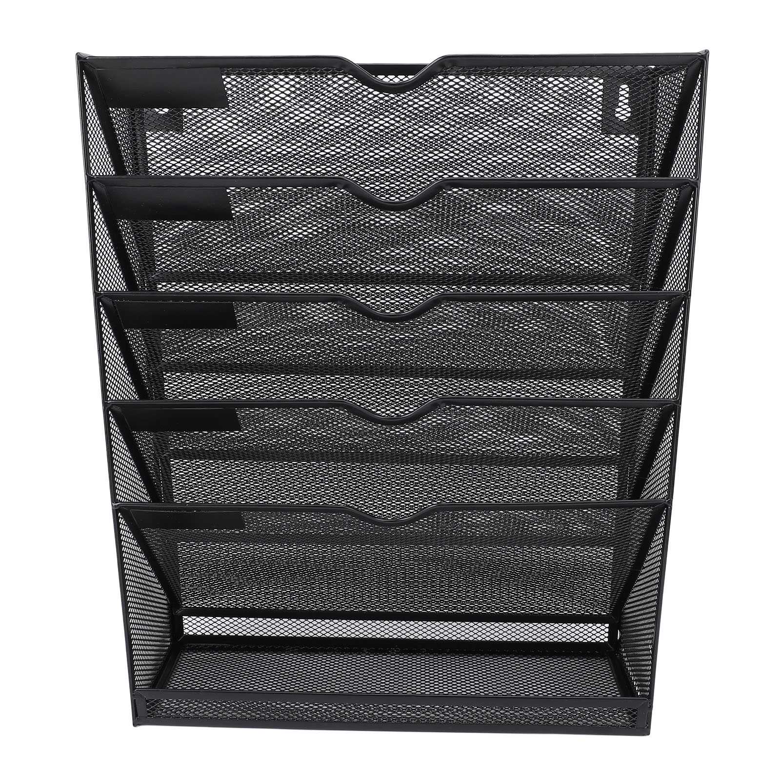 Wall File Folder Holder Multifunctional Metal 6 Tiers Hanging Wall Mounted File Organizer for Home