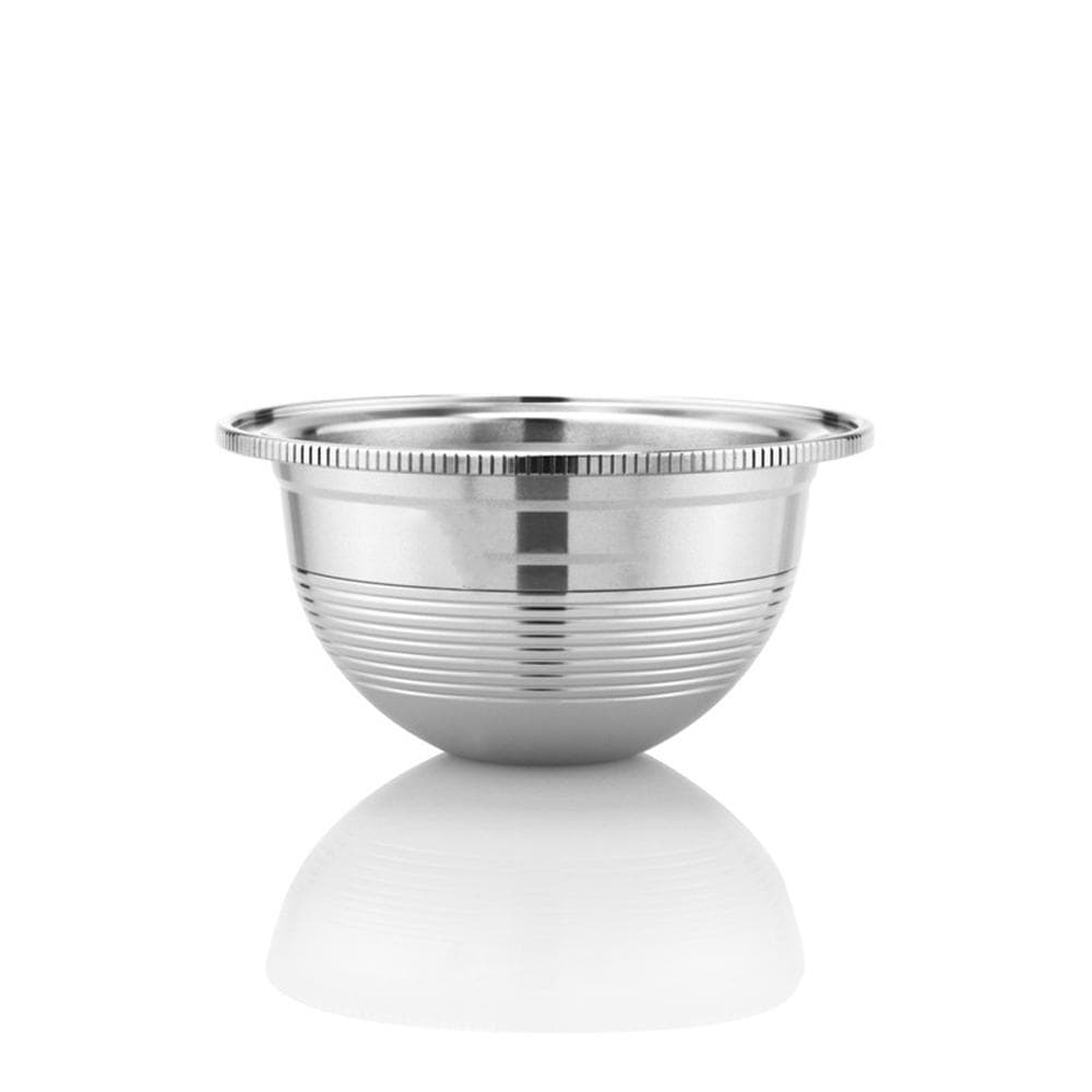 Stainless Steel Fillable Coffee Capsules Reusable Coffee Capsule Cup Filter silver