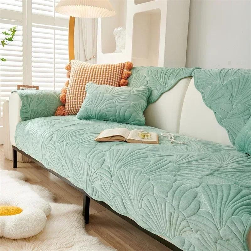 Thicken Velvet Embroider Sofa Cover Anti-Slip Sofas Cushion Couch Mat for Living Room Washable Sofas Towel Home Couch Decor 70x70cm 1pc A