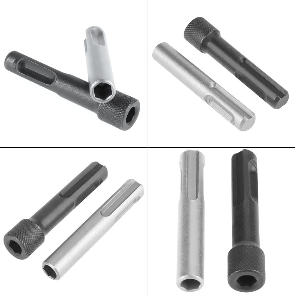2Pcs 14 Portable Magnetic Hex Shank SDS Screwdriver Bit Holder Socket Adaptor