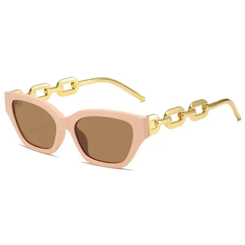 New Fashion Cat Eye Sunglasses Women Vintage Black UV400 Golden Eyewear Lentes De Sol Mujer Stylish Female Sun Glasses
