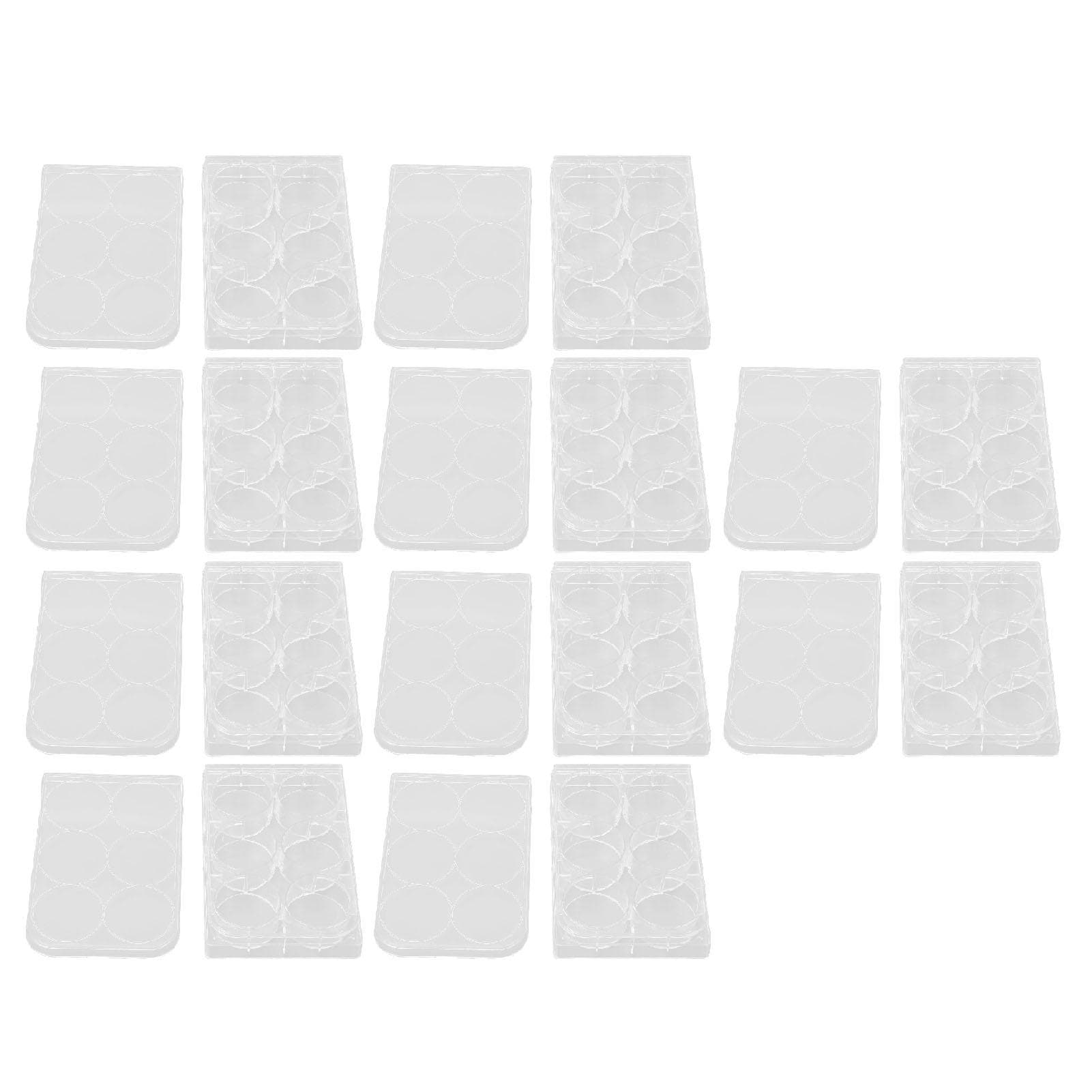 10pcs Culture Plate Thickness Uniform Highly Transparent Tissue Culture Plate with Lid for