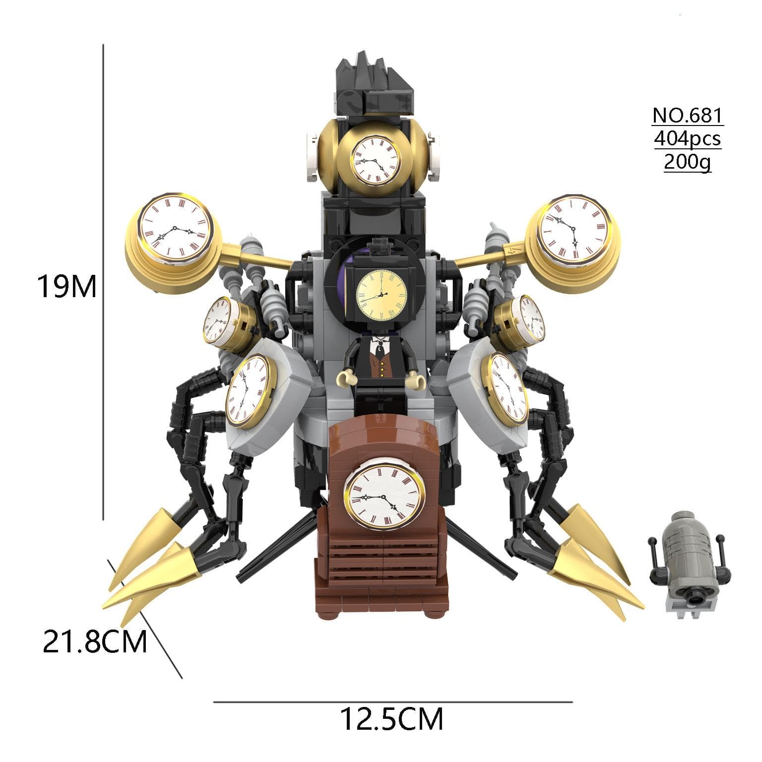 Building Block Titan Clock Man 2.0 Cameraman Speakerman Drill Man Bricks Model