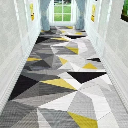 Corridor Floor Track Carpet Gray Line Abstraction Mat for Full Living Room Stairs Runners Home Decor Entrance Hall Furniture 60x100cm