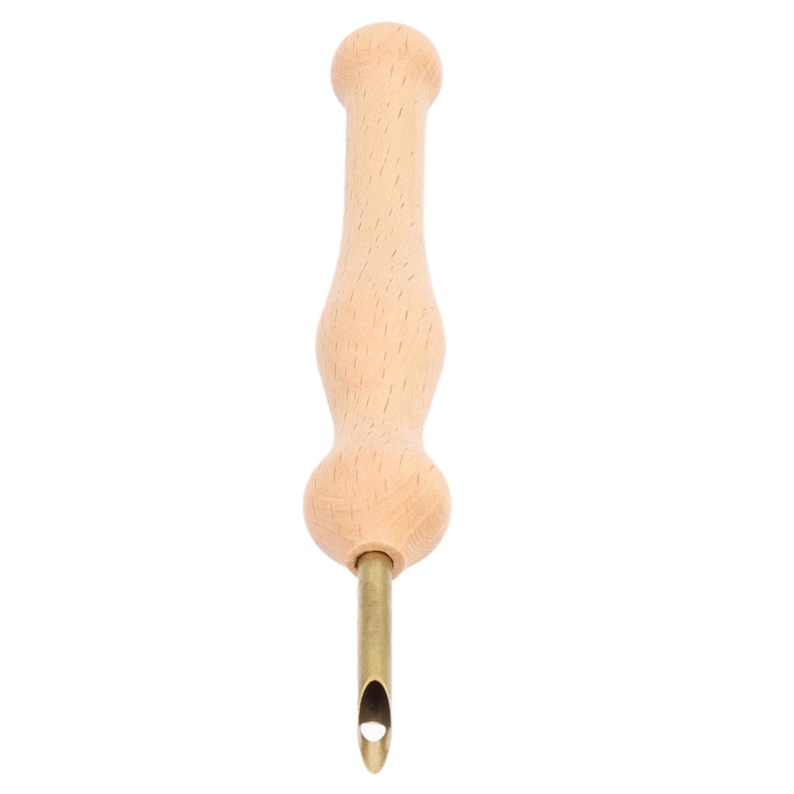 Punch Needle Kit 5mm Punch Needle Embroidery Set with Wooden Handle for DIY Curtains Clothing