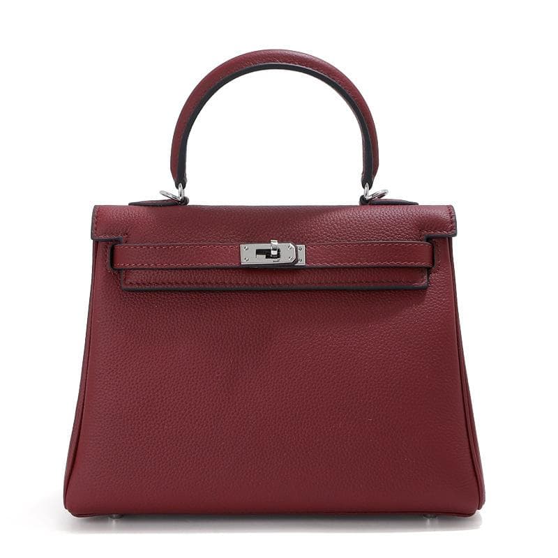 Togo Top Layer Cowhide Armpit Bag Women's High-end Sense Niche Genuine Leather Women's Bag Handbag Shoulder Bag Crossbody Bag 25CM+shoulder strap