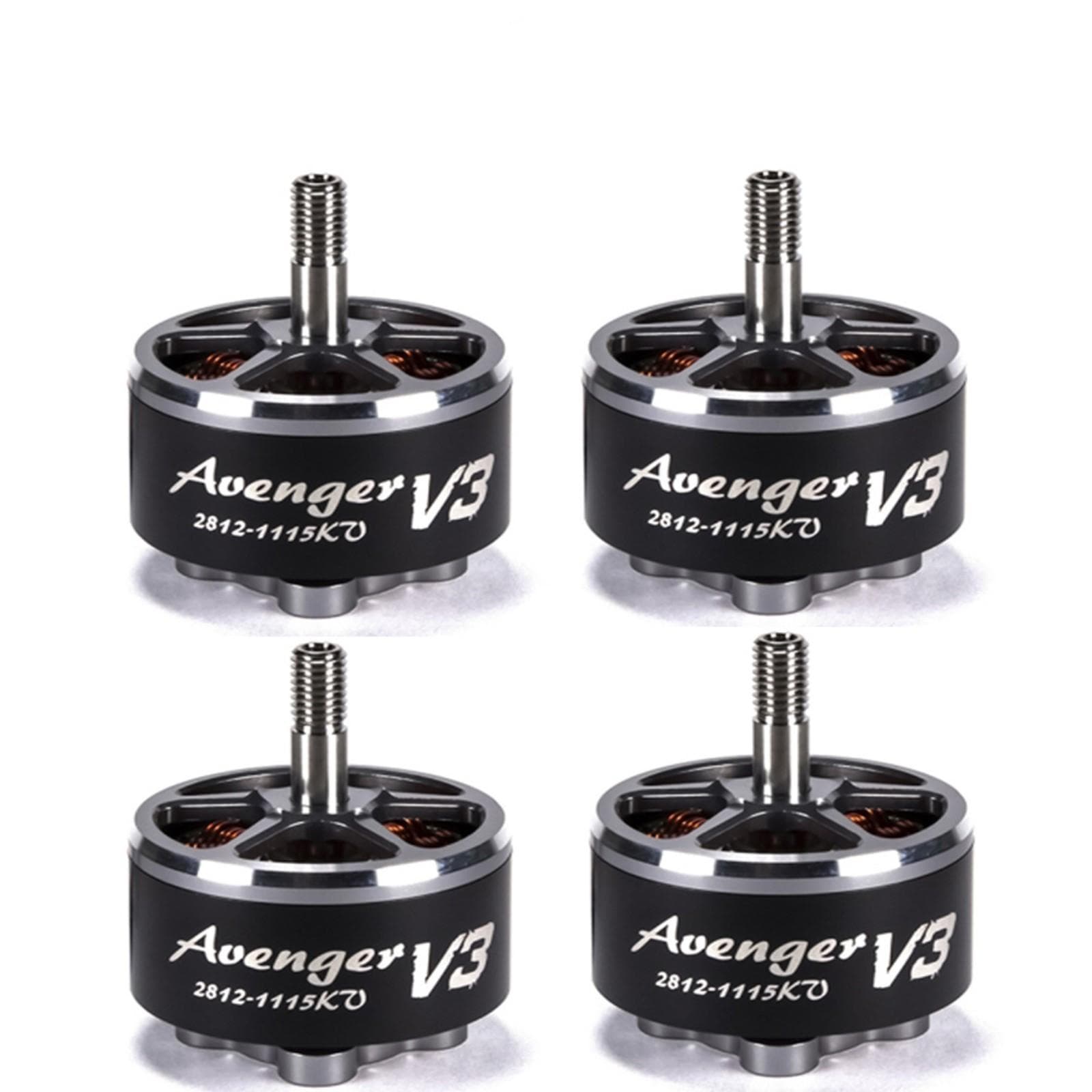 4PCS Brotherhobby 2812 V3 1115KV Brushless Motor For FPV Multicopter Remote Control Drone 4 pcs 900KV black