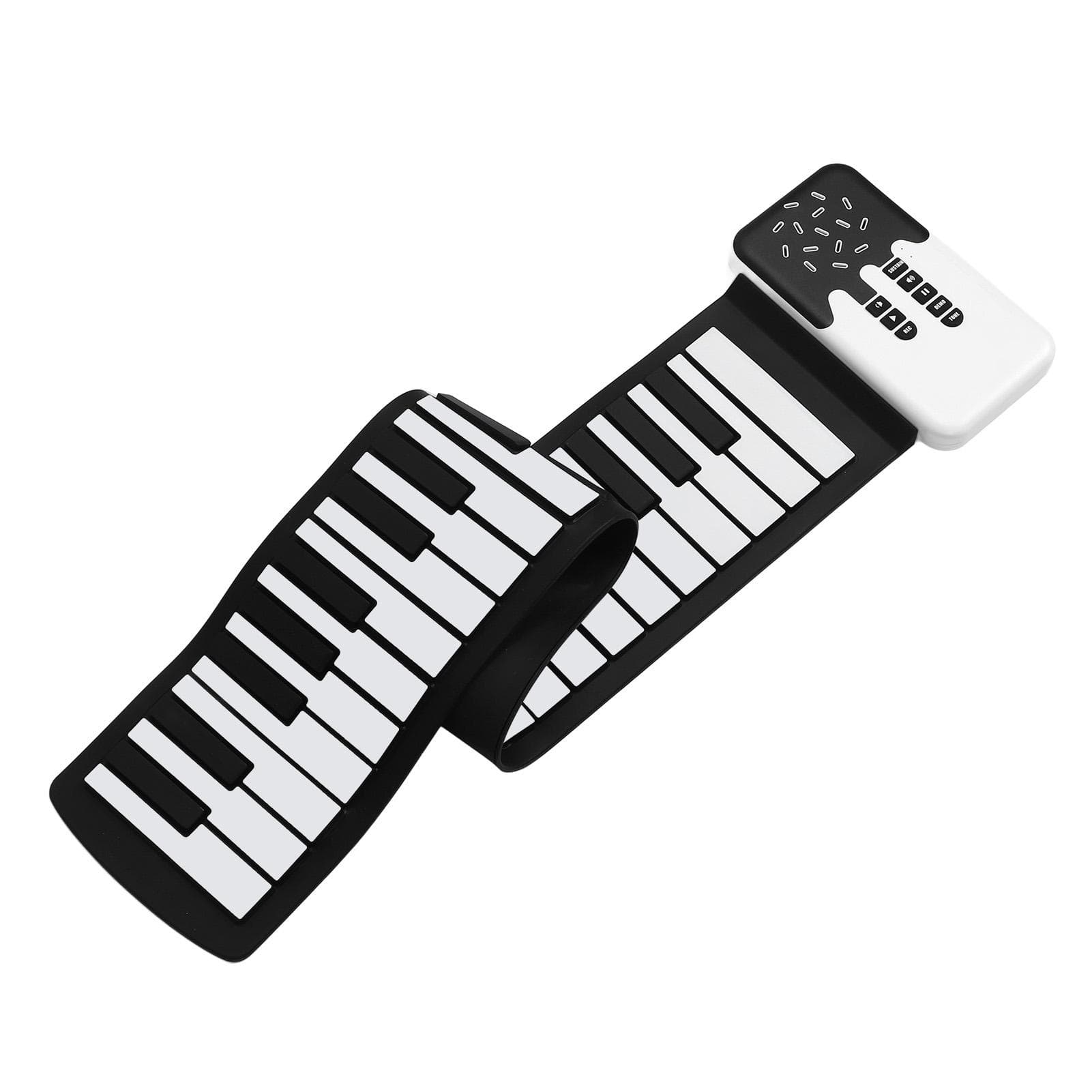 49 Keys Hand Roll Piano with Speaker Folding Keyboard Flexible Electronic Piano for Daily
