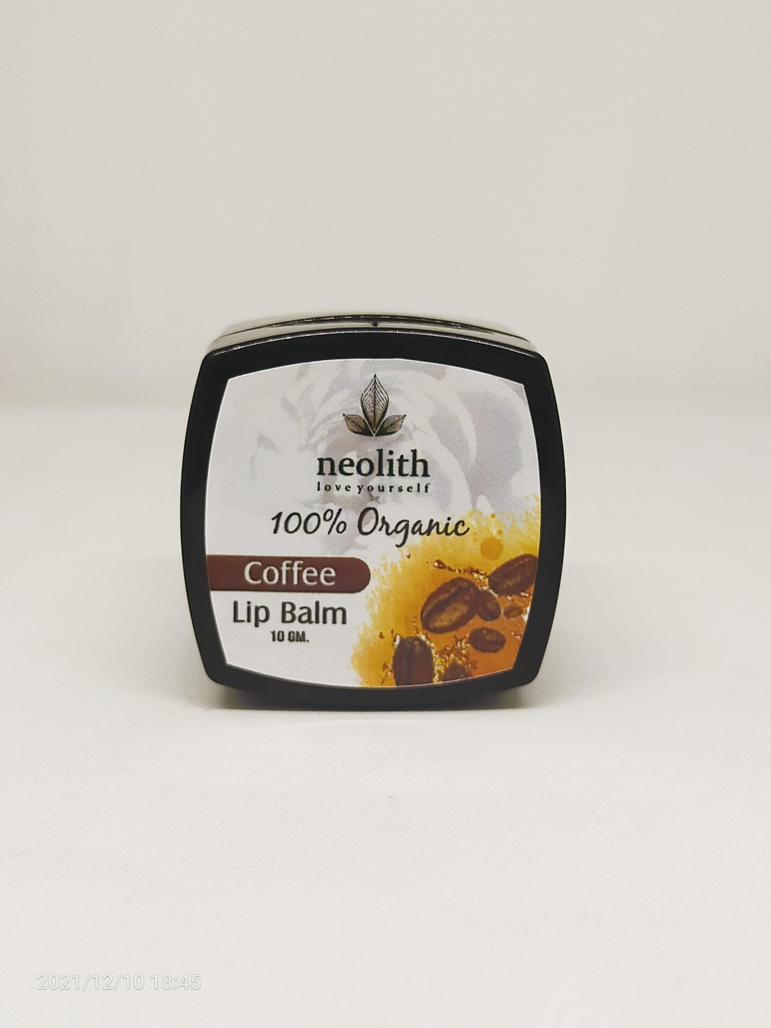 Neolith Coffee Lip Balm || 100% Organic, Paraben, Sulphate and Silicon Free || 10 GM 10 GM white