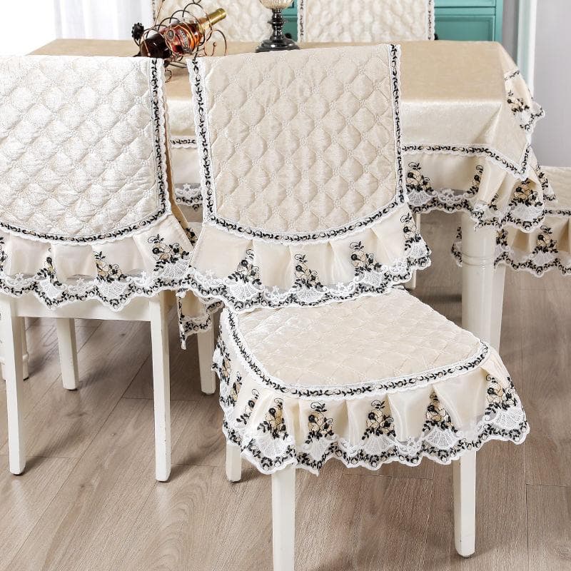 Dining Chair Covers Home Anti-dirty Cushion European Jacquard Chair Cover Cushion Household Chair Cushion Universal Home Decor chair cover 1set